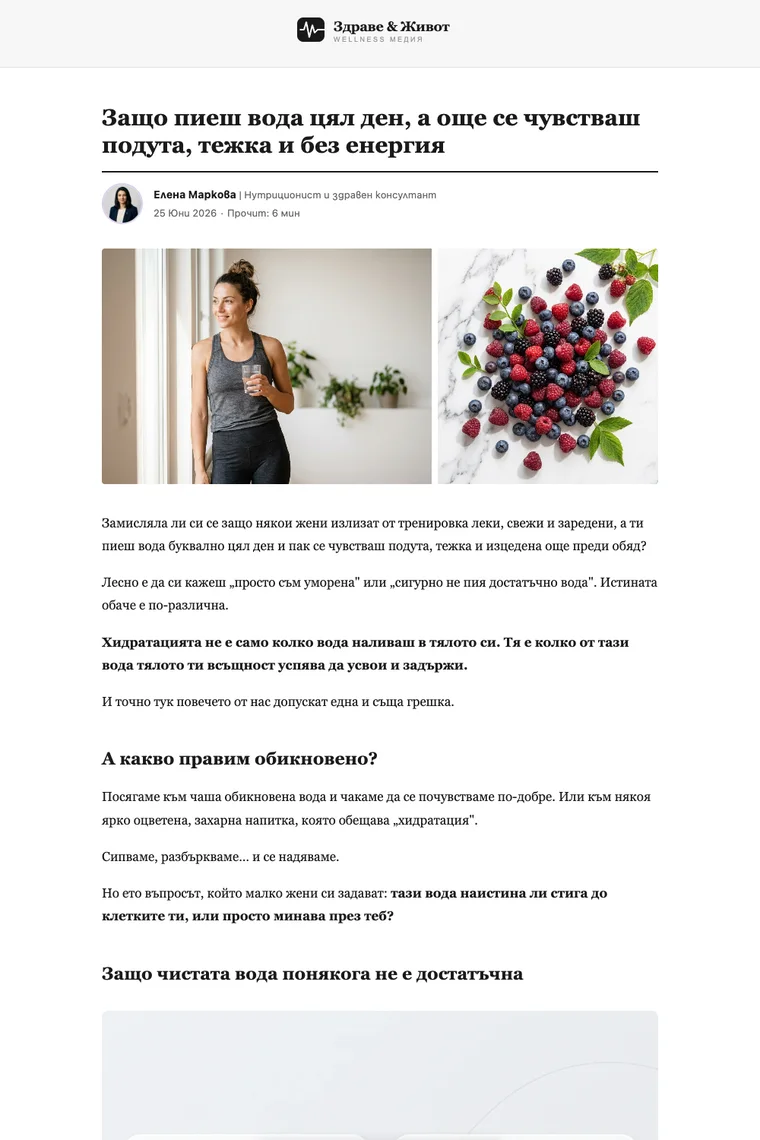 The top of the Bio Boost advertorial, set under a Health and Life wellness masthead.